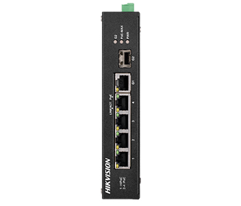 Комутатор 4 порти некерований Hikvision DS-3T0306HP-E/HS POE