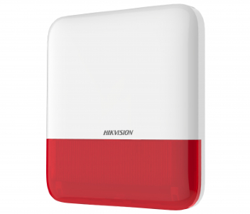 Бездротова зовнішня сирена              Hikvision DS-PS1-E-WE-Red (червона)          