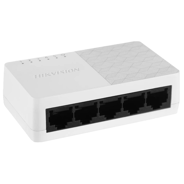 Комутатор 5 портів некерований              Hikvision DS-3E0105D-O          