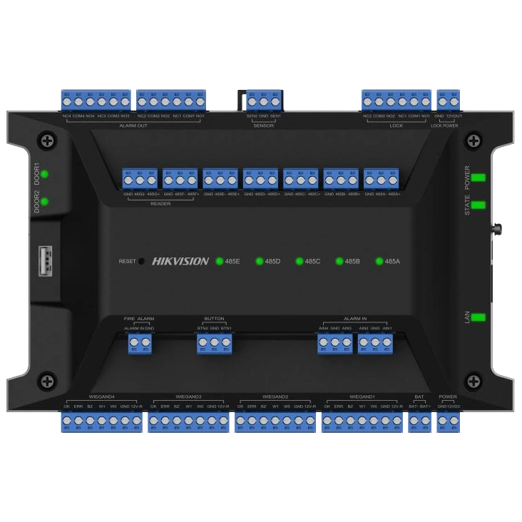 Контролер для двох дверей              Hikvision DS-K2702X(P)          