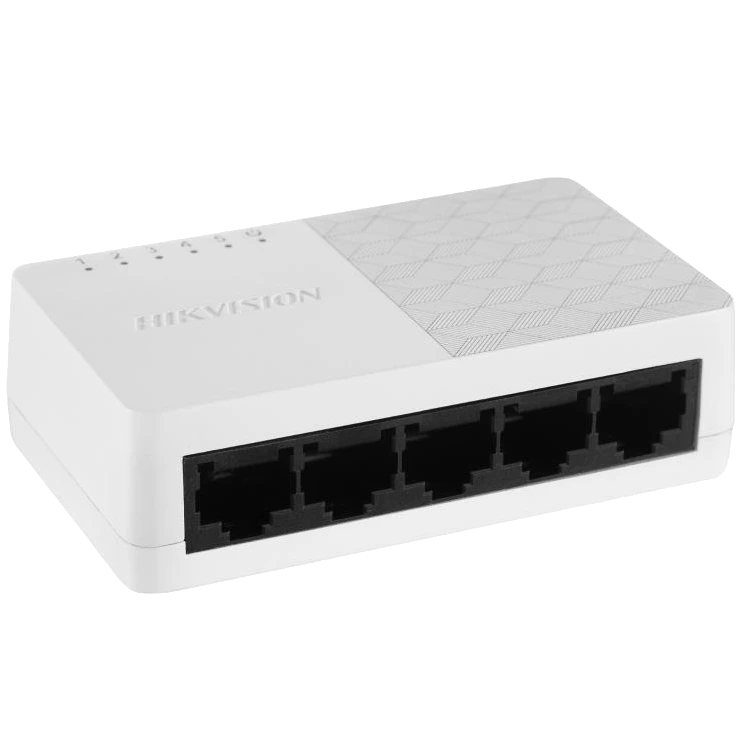 Комутатор 5 портів некерований              Hikvision DS-3E0505D-O 1000M          