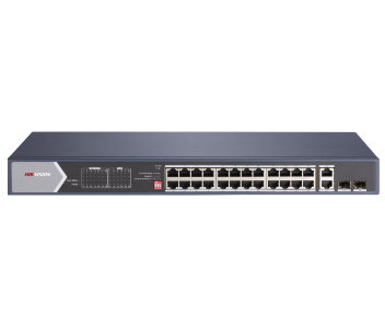 Комутатор 24 порти некерований              Hikvision DS-3E0528HP-E Hi-PoE          