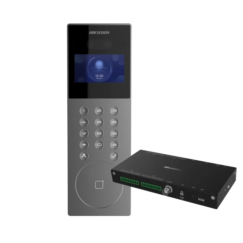 Набір гібридної домофонії              Hikvision DS-KD9203-E6 + DS-KAD40          