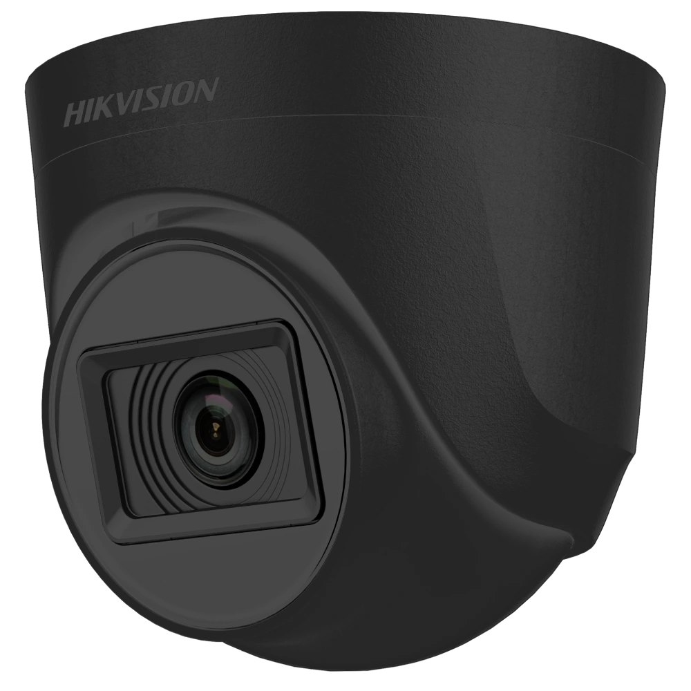 Turbo HD відеокамера Hikvision DS-2CE76D0T-ITPFS/Black 2МП (2.8 мм) з мікрофоном